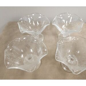 Southern Living at Home Victoria Pressed Glass Compotes Bowls Set of 4